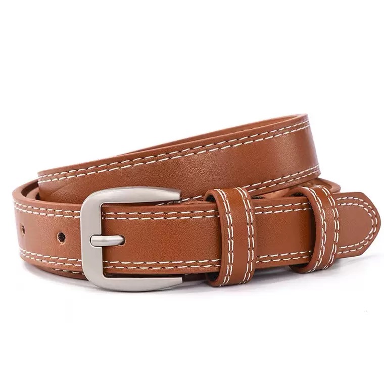 stitching leather belt