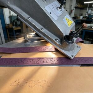 punching leather waistband