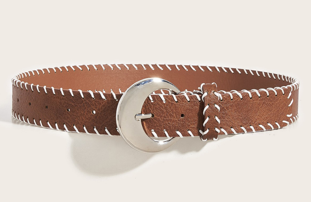 stitching leather women belt factory